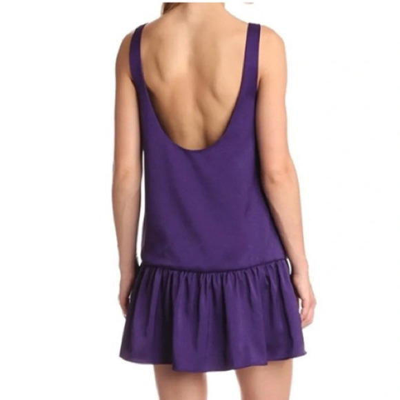 BCBGeneration Amethyst Drop Waist Mini Dress with Low Back - Picture 4 of 10